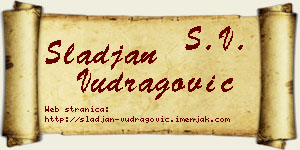 Slađan Vudragović vizit kartica